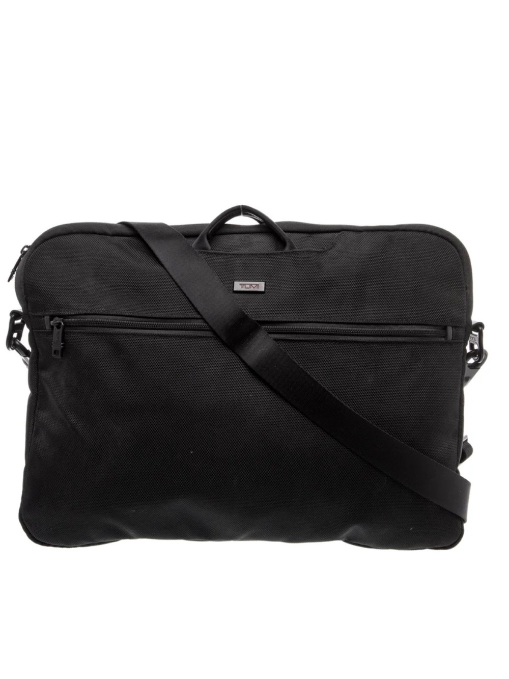 TUMI Black Laptop Briefcase - Sleek Professional Carrying Case